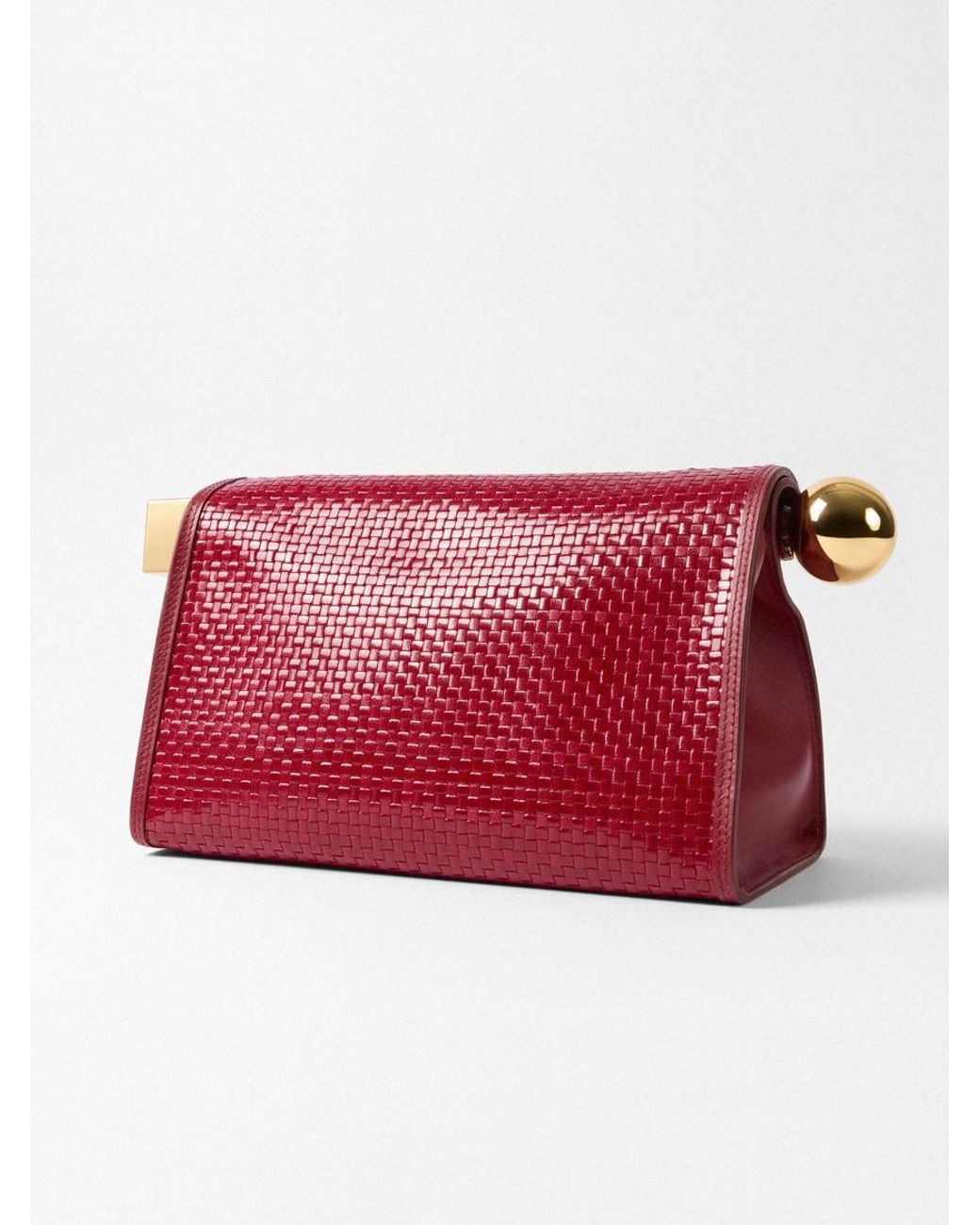 Jacquemus Red Die Rond Carré Clutch