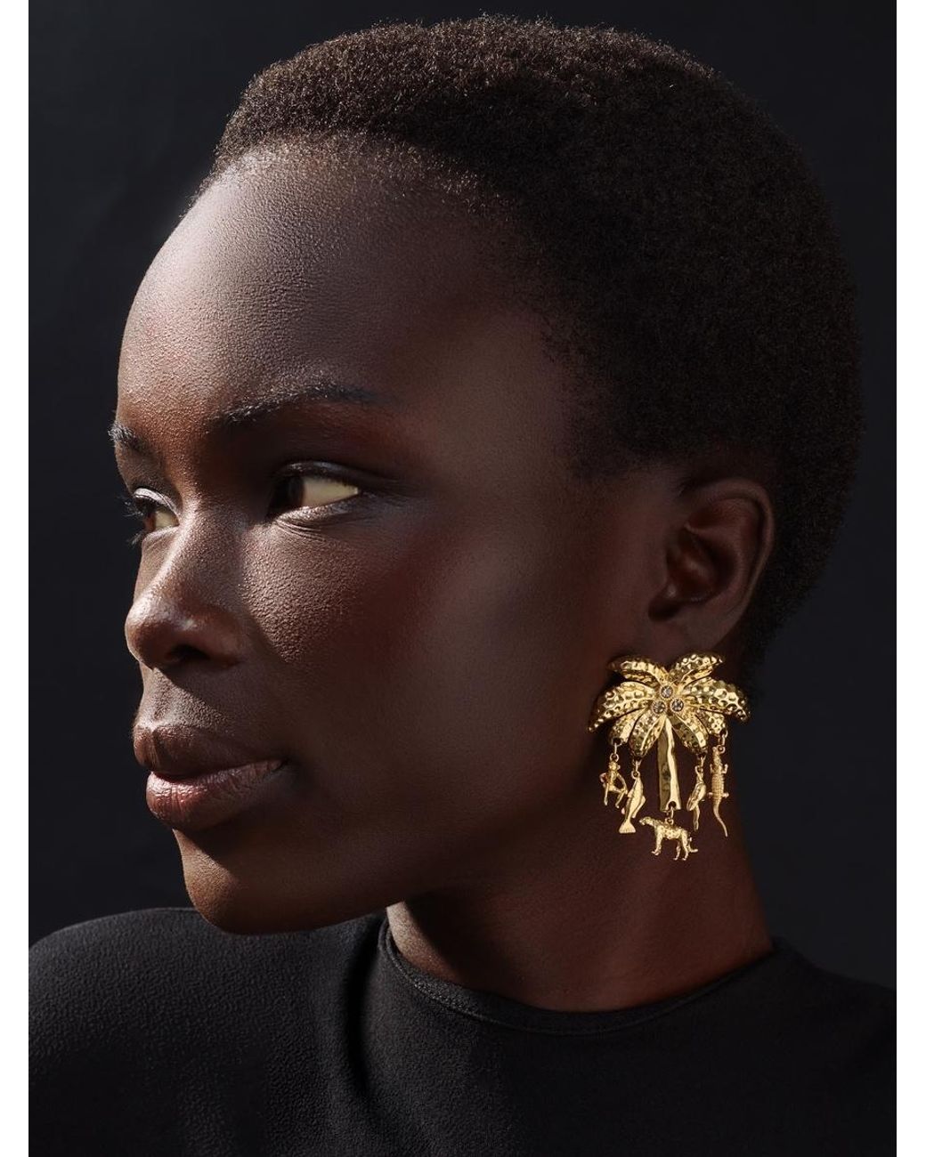 Jacquemus White The Palmier Earrings