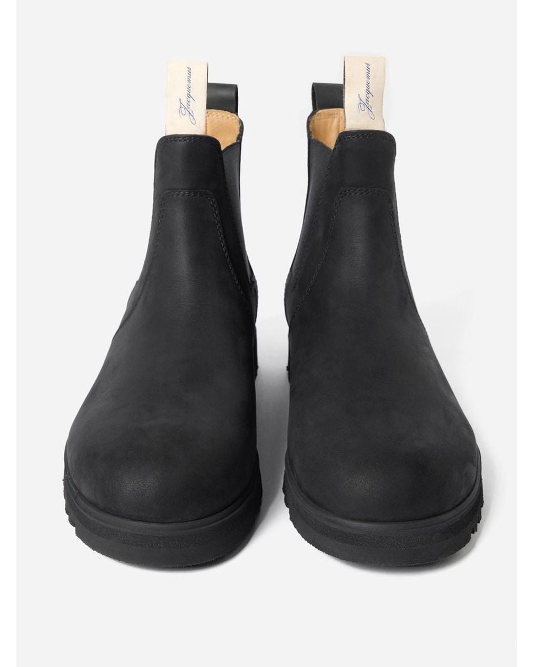 Jacquemus Black Die Foin Stiefeletten for men