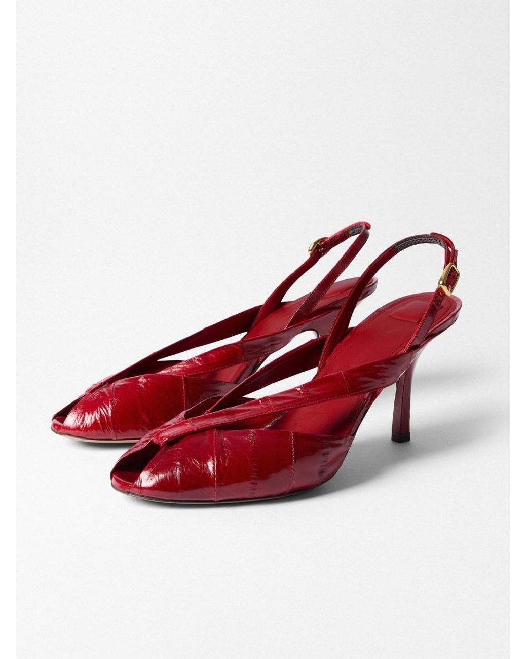 Jacquemus Red Die Poisson Slingbacks