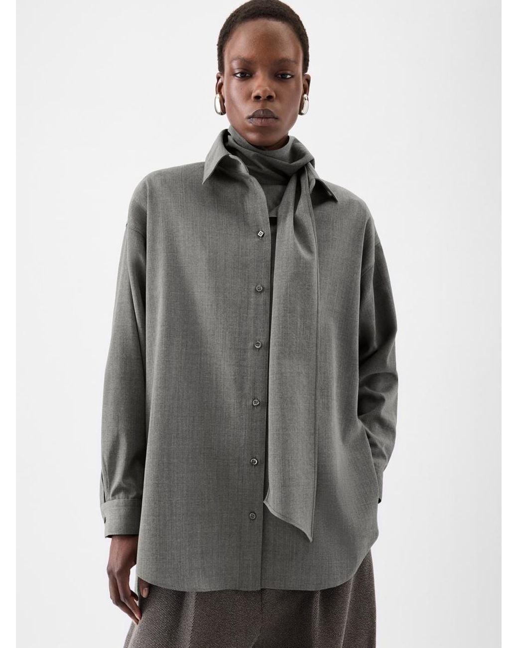 Jacquemus Gray The Shirt