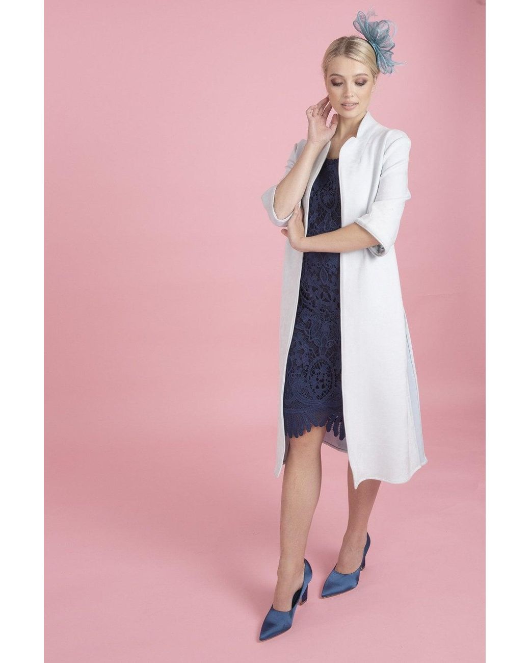 Jayley Pink Faux Suede Coat
