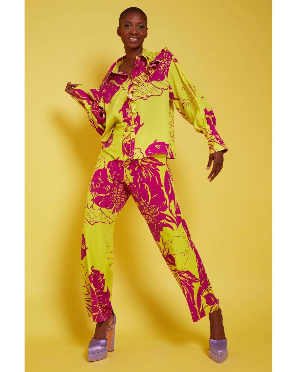 Jayley Black Rayon Blend Sienna Oversized Blouse