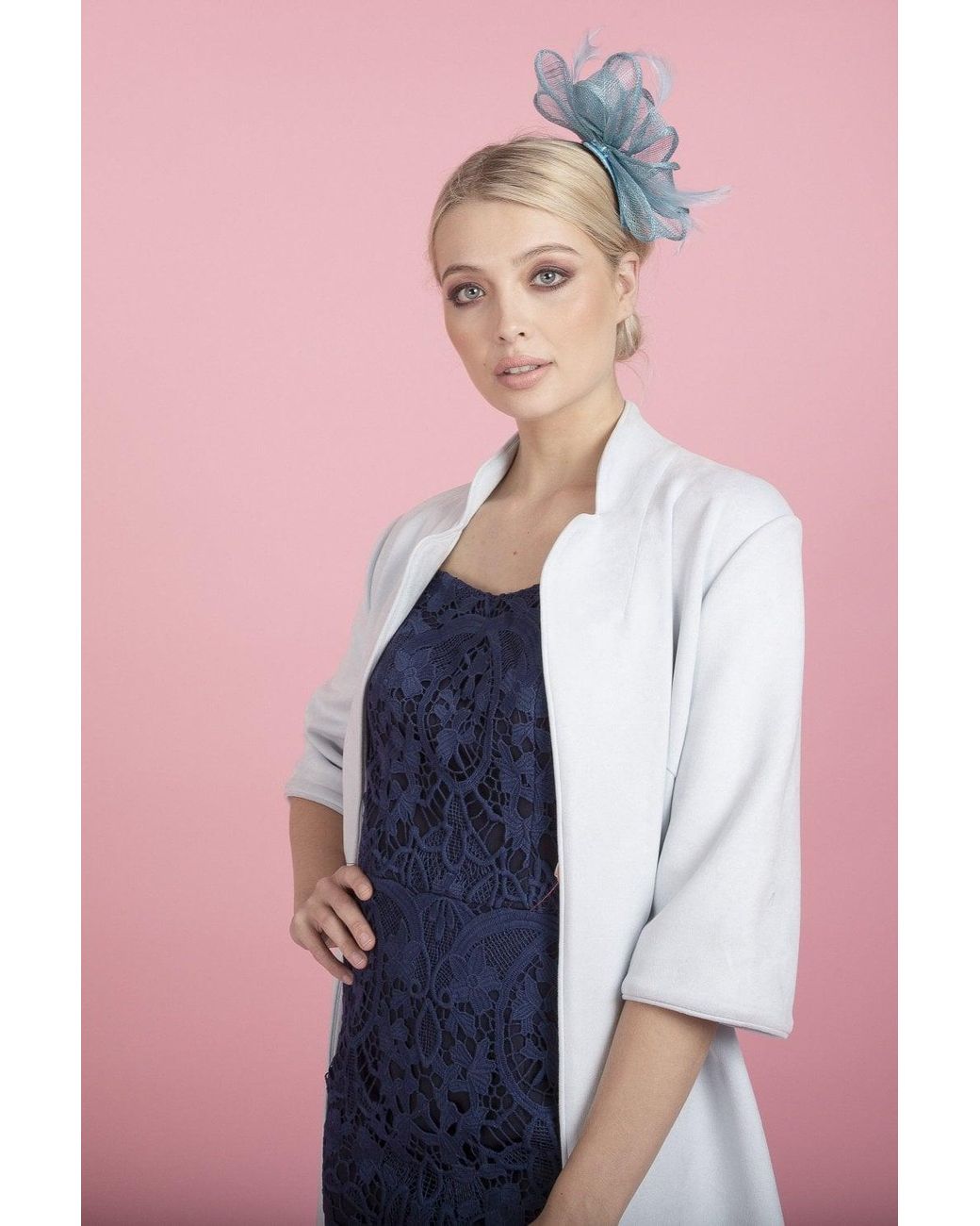 Jayley Pink Faux Suede Coat