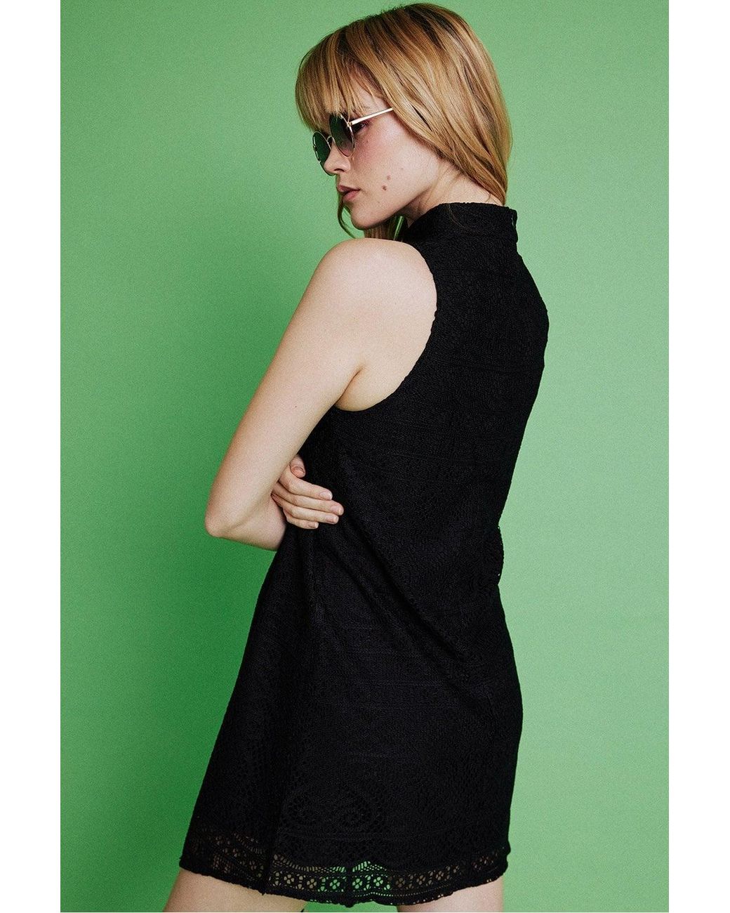 Jayley Green Silk Cotton Modacrylic Dress Size: M (Uk 12)