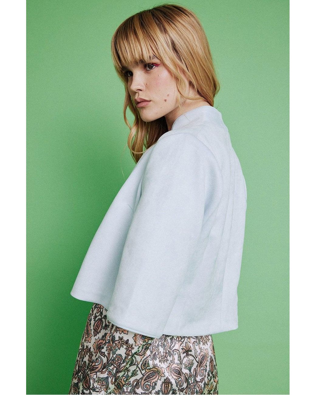 Jayley Green Faux Suede Jacket