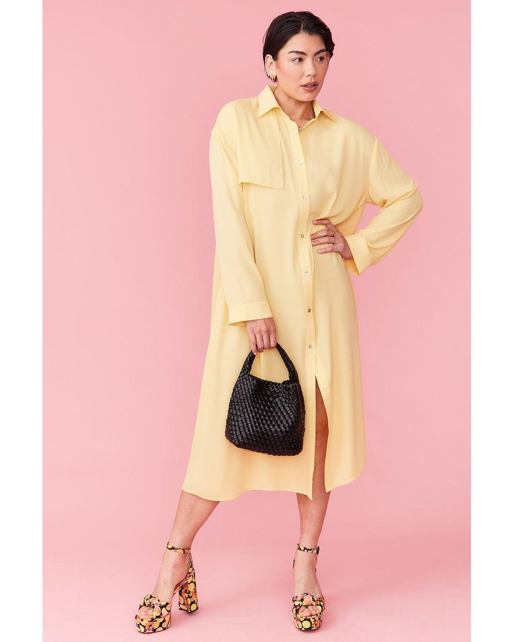 Jayley Pink Silk Blend Maxi Dress
