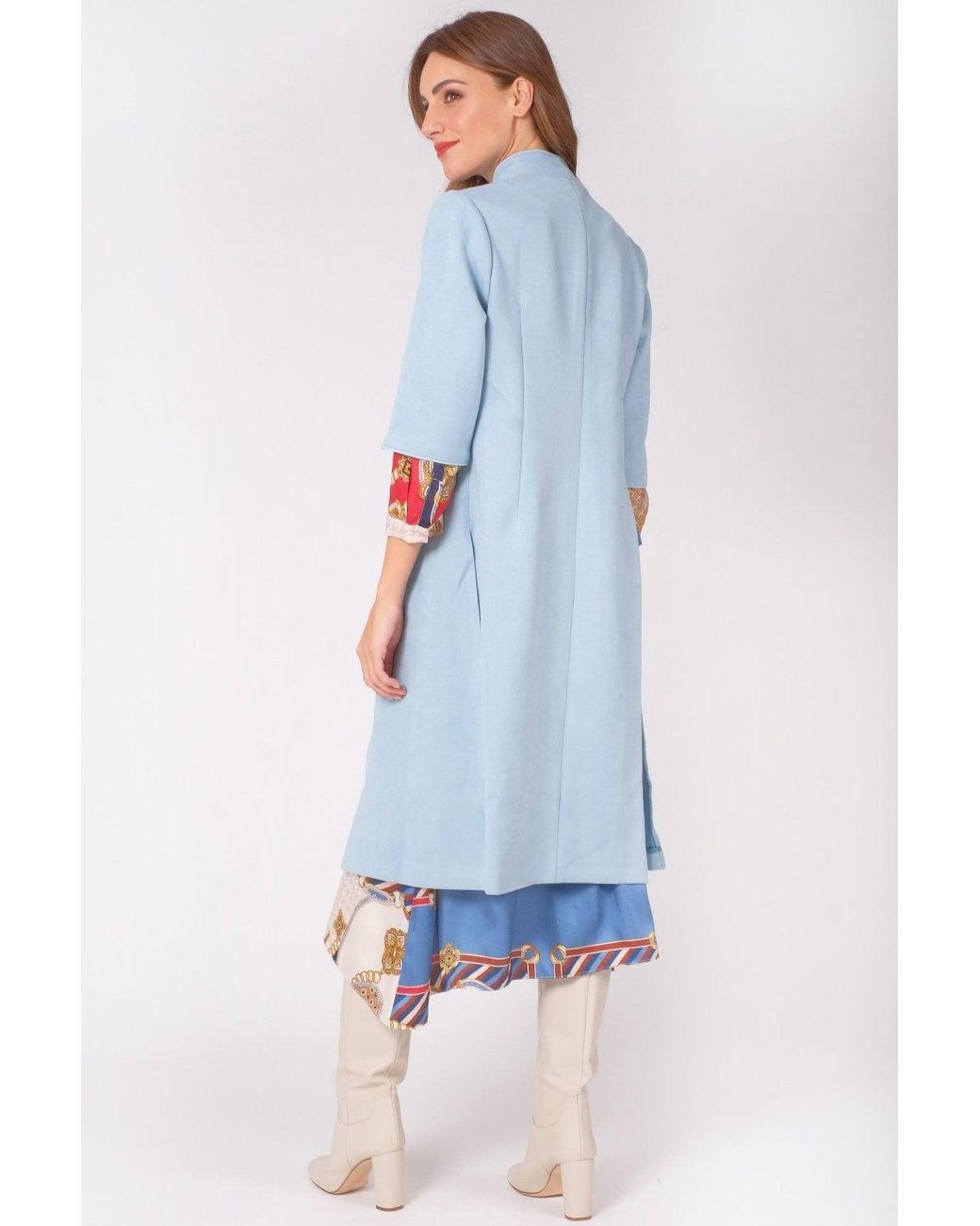Jayley White Faux Suede Coat
