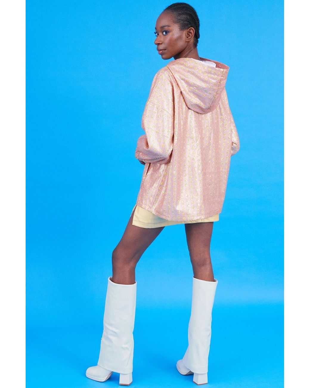 Jayley Blue And Sequin Hoodie