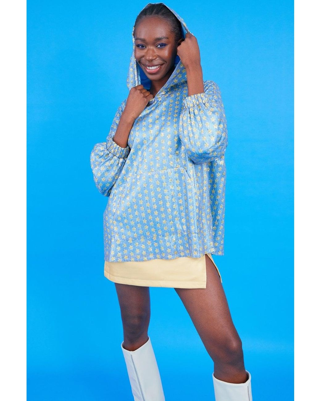 Jayley Blue And Sequin Hoodie