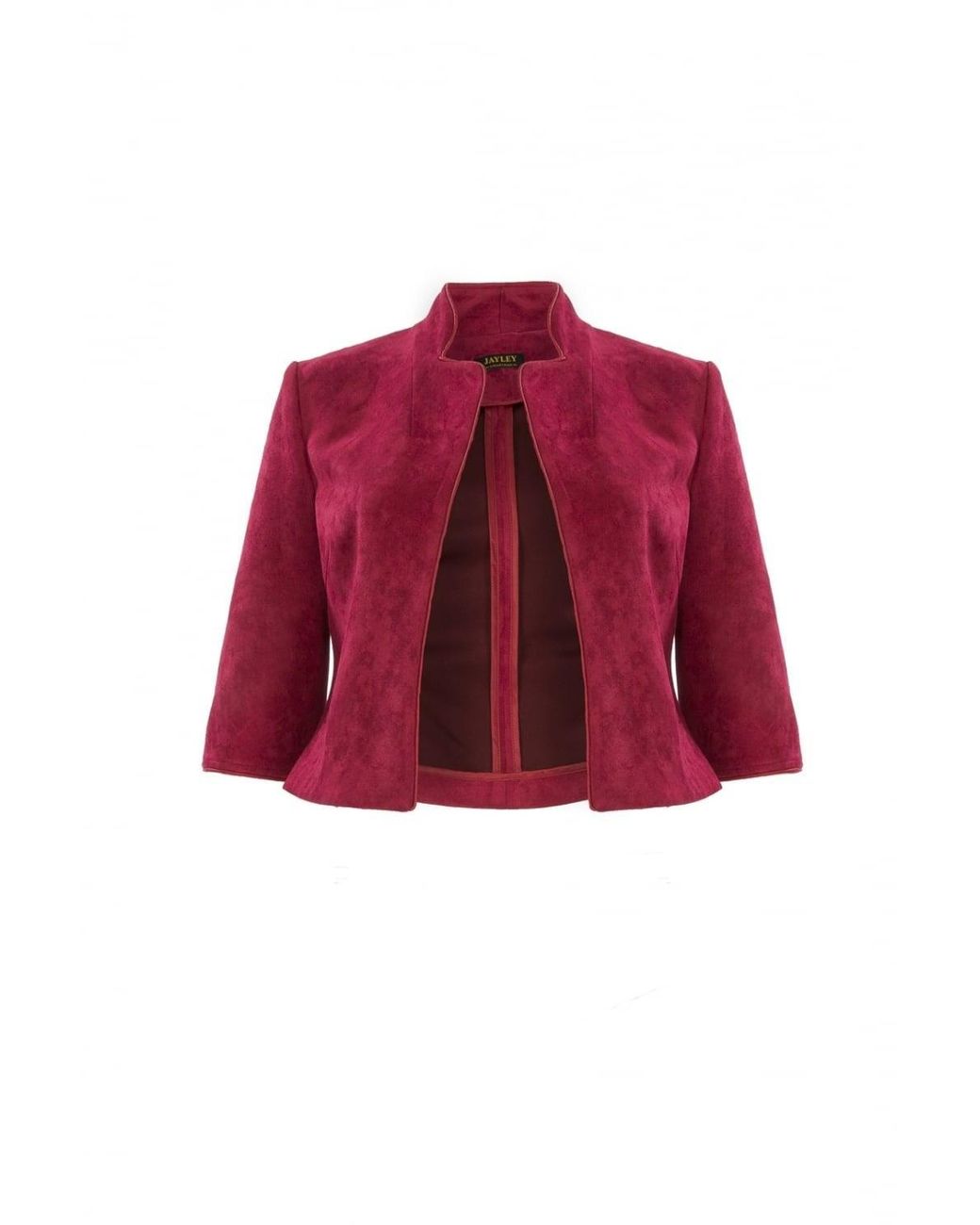 Jayley Red Faux Suede Jacket