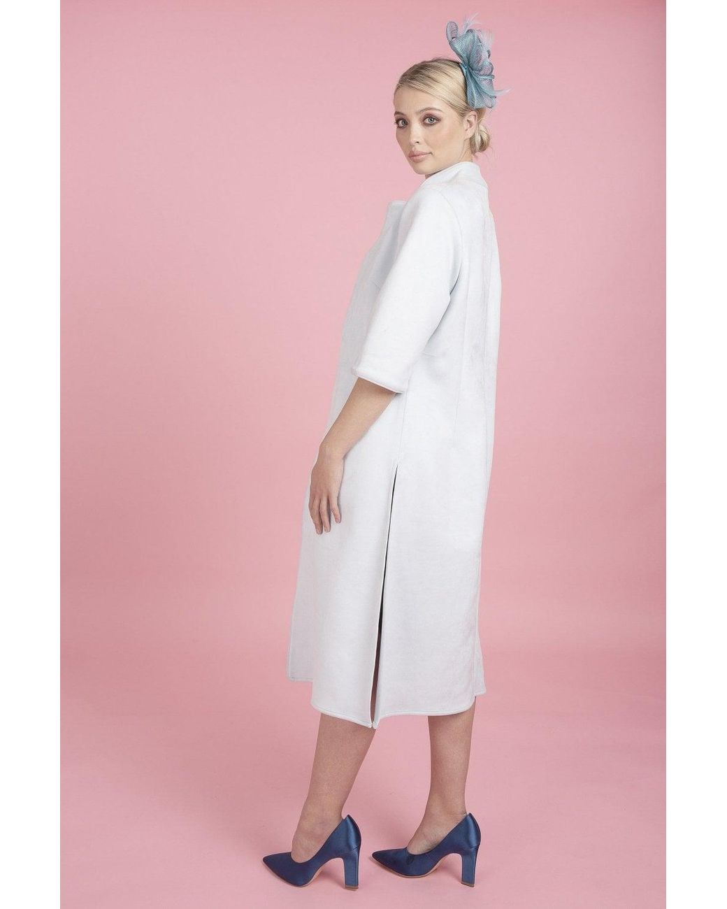 Jayley Pink Faux Suede Coat