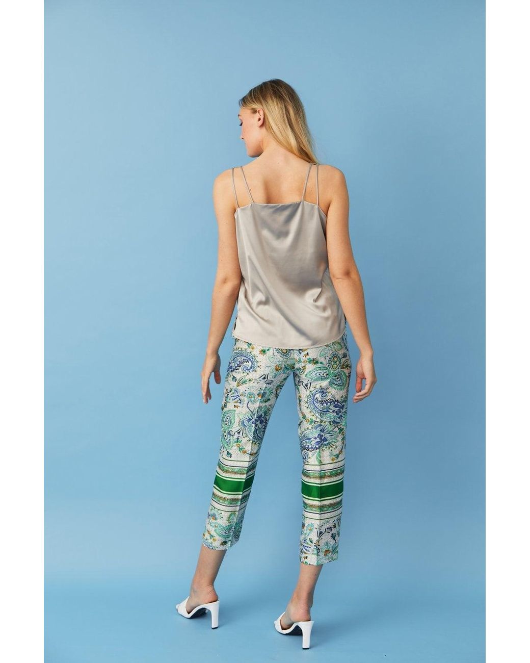 Jayley Blue Silk Blend Cami Top Size: Xl (Uk 16)