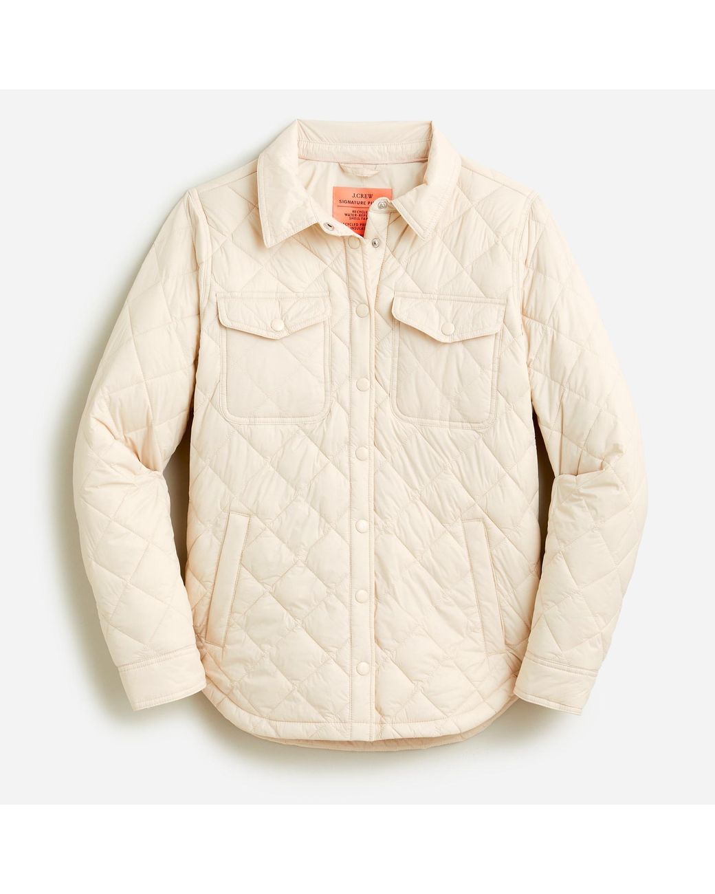 J.Crew Quilted Lightweight Shirtjacket Lyst