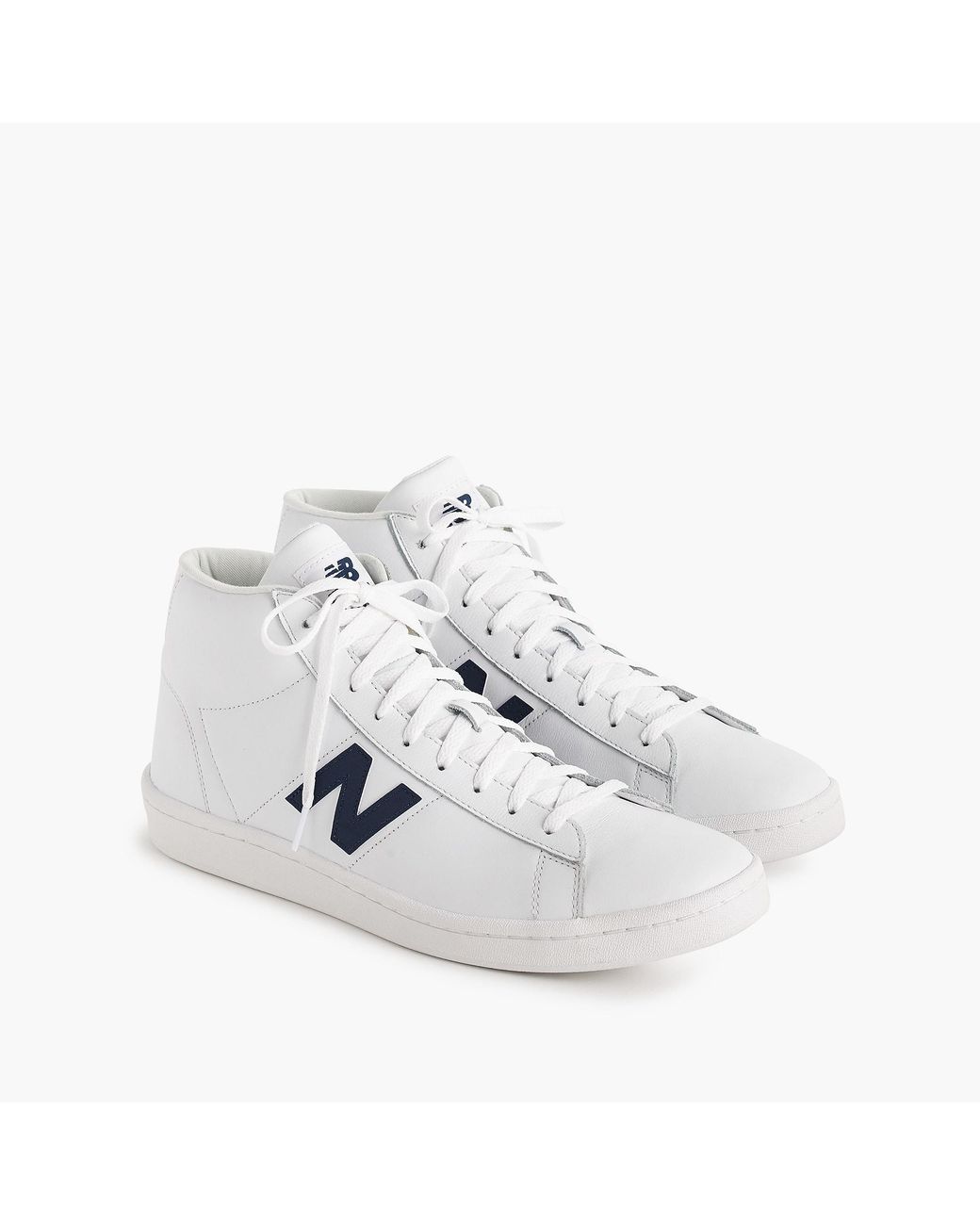 New Balance 891 Leather High-top Sneakers in White for Men | Lyst