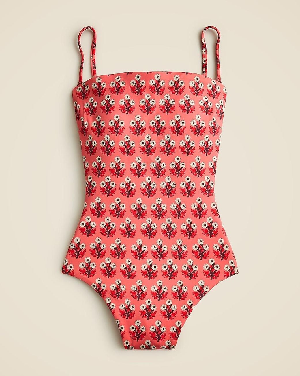 J.Crew Red Long-Torso Gemma One-Piece