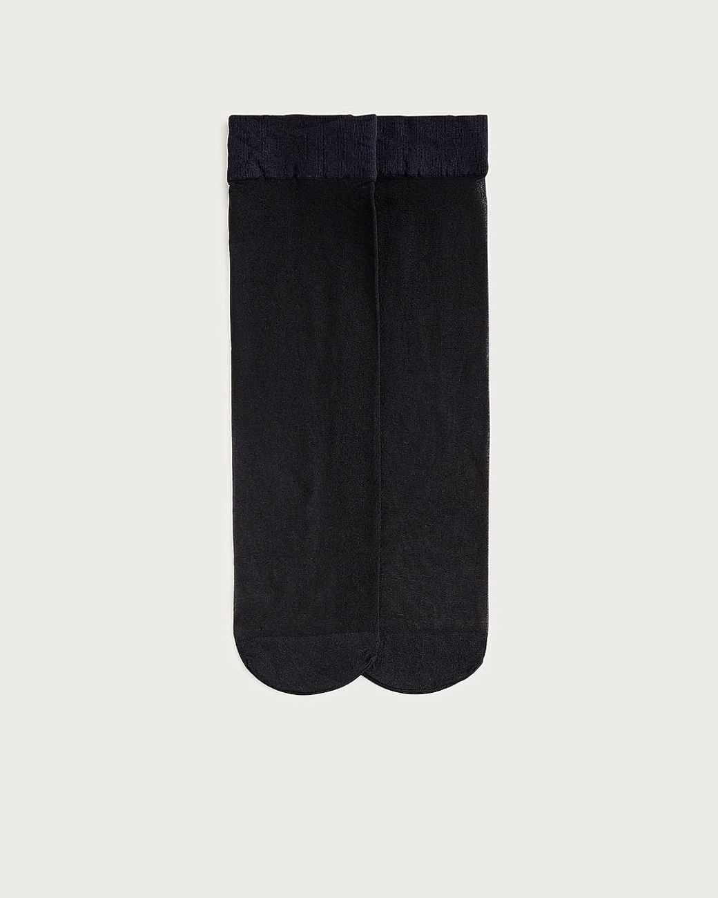 J.Crew Black Sheer Bootie Socks Three-Pack