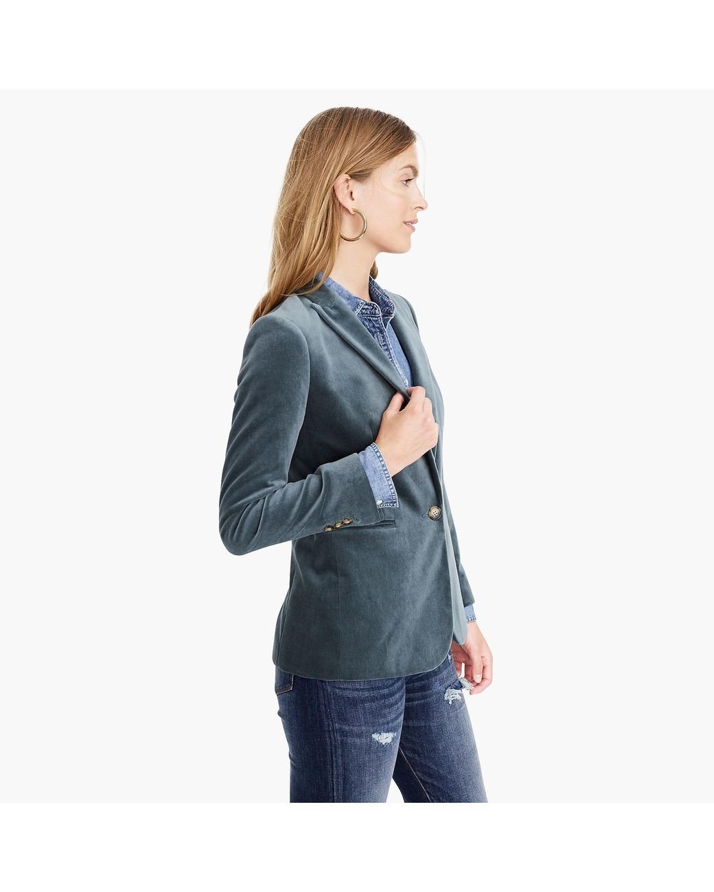 J crew parke blazer hotsell velvet