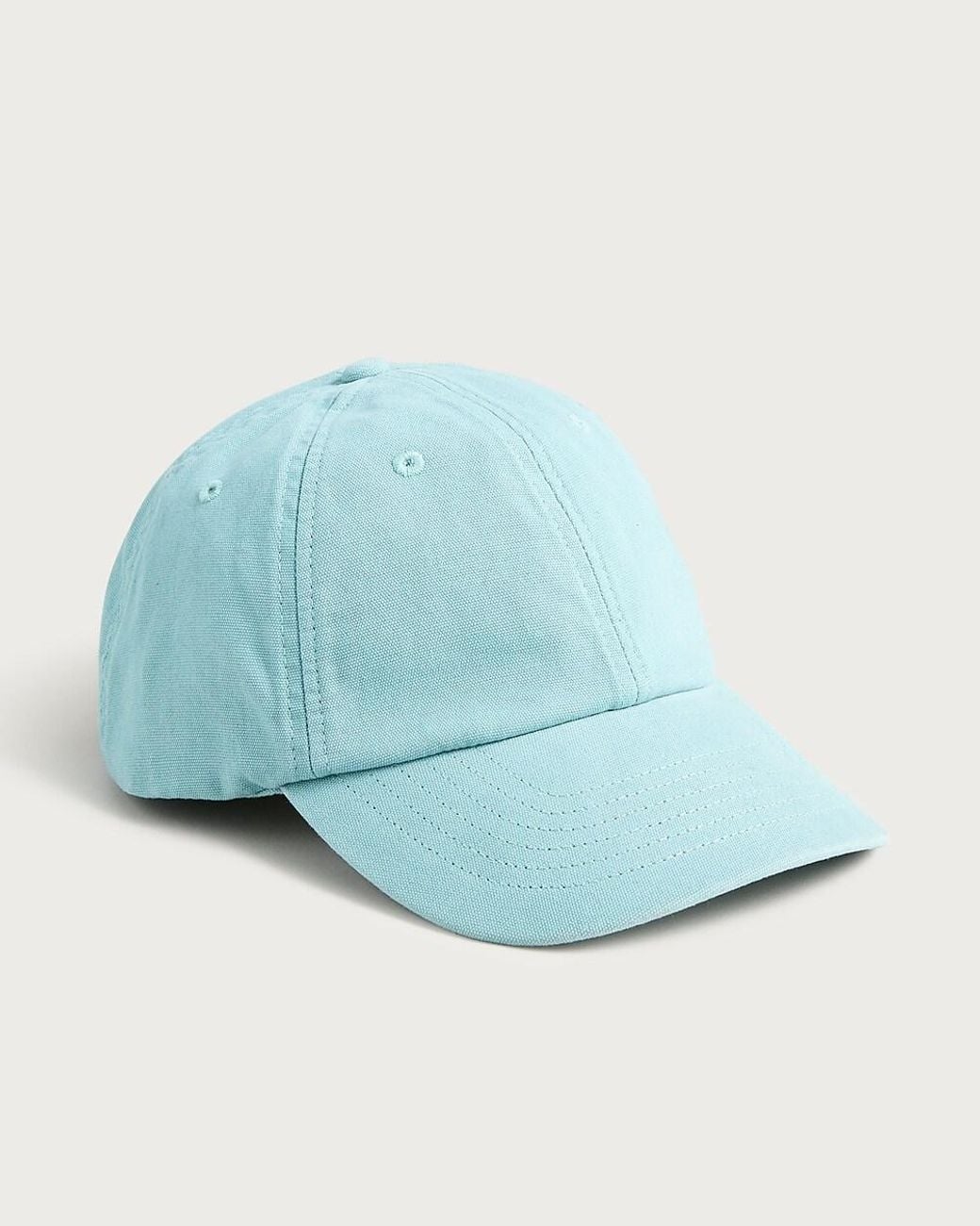 J.Crew Blue Washed Canvas Baseball Cap for men