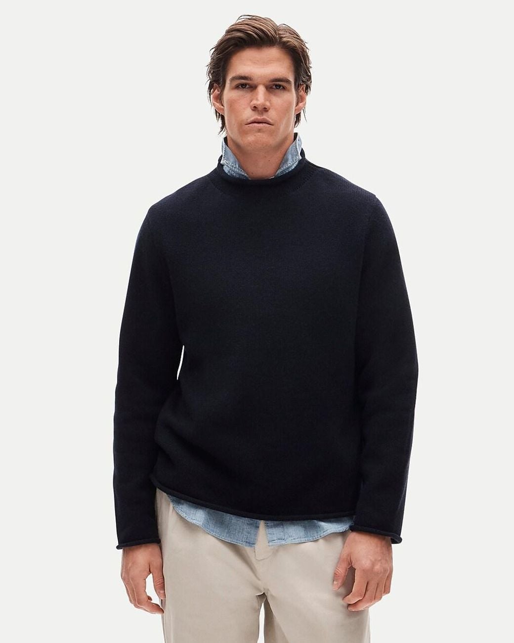 J.Crew Blue Rollneck Sweater for men