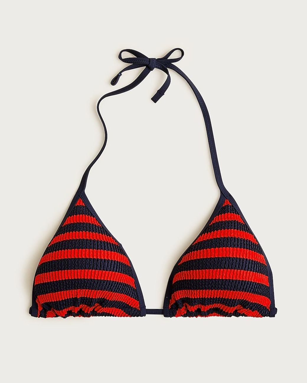 J.Crew Natural Halter Scrunchie String Bikini Top