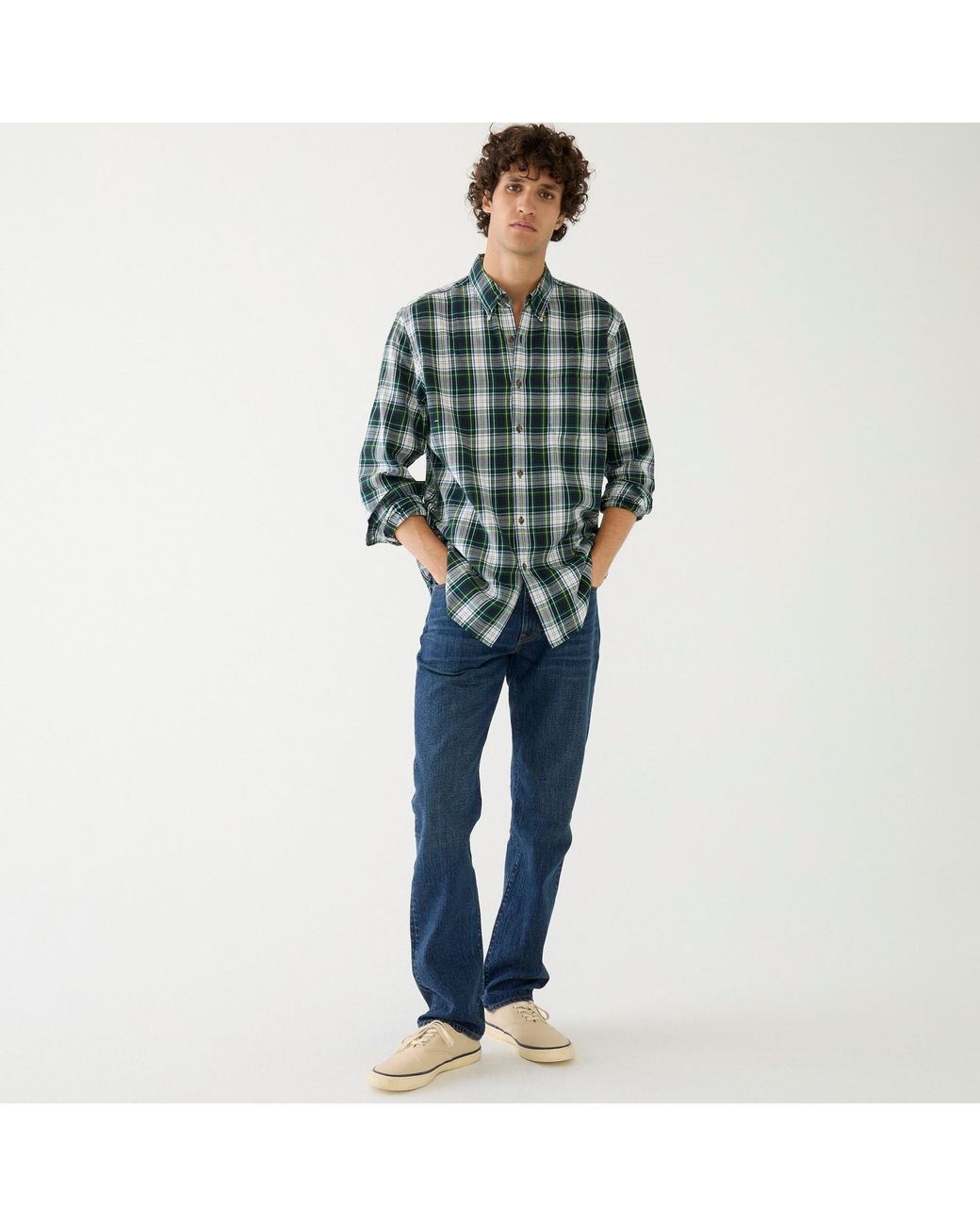 J.Crew: Brushed Twill Shirt For Men