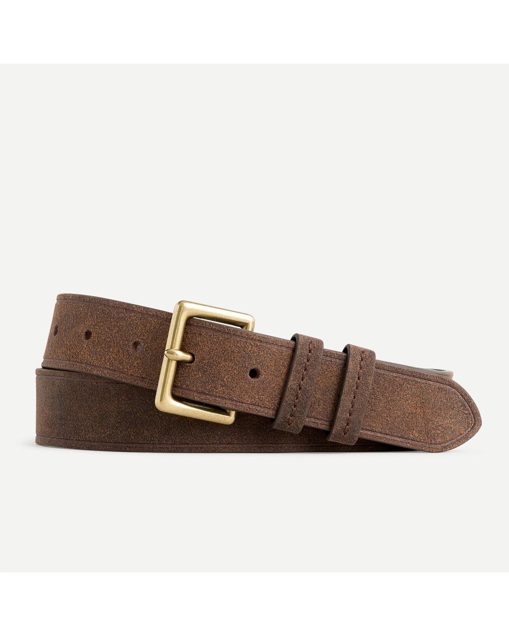 J.Crew Wallace & Barnes Singleprong Buckle Leather Belt in Brown for