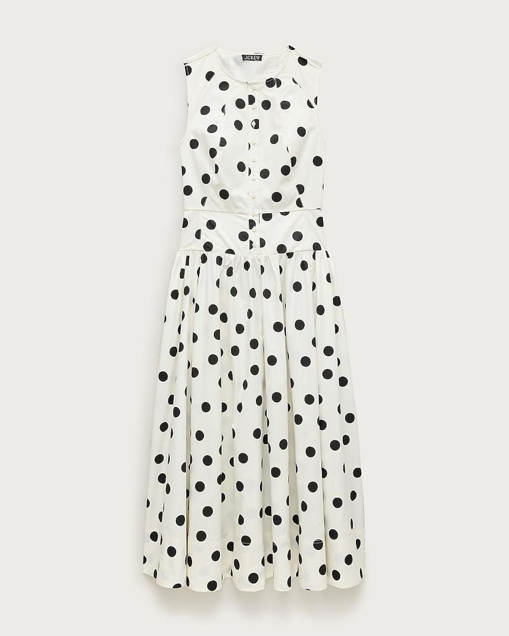 J.Crew White Button-Front Dress