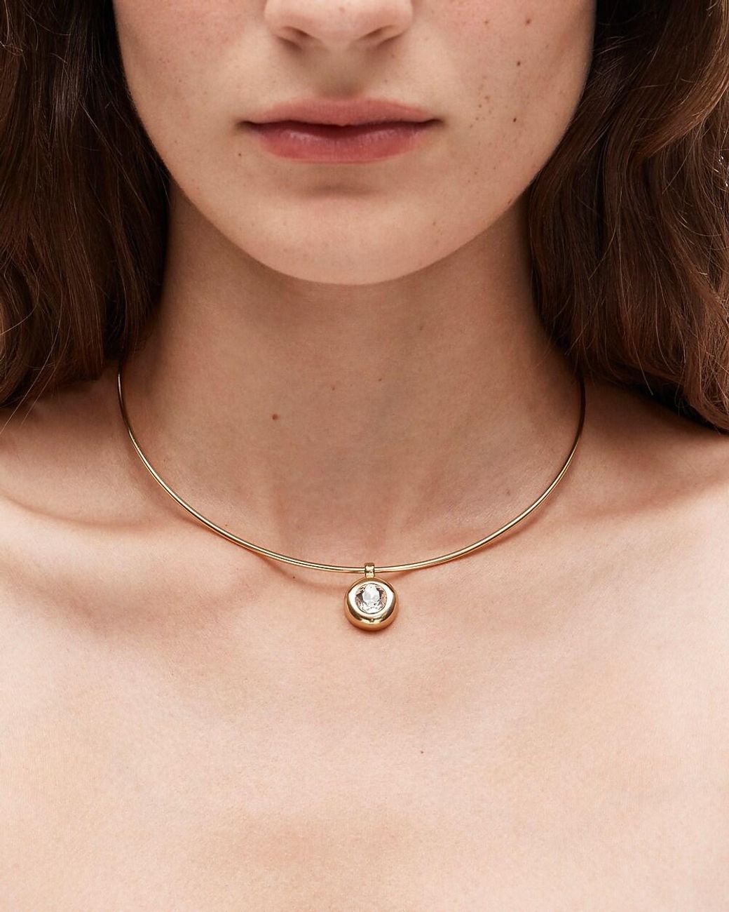 J.Crew Natural Bezel-Collar Necklace