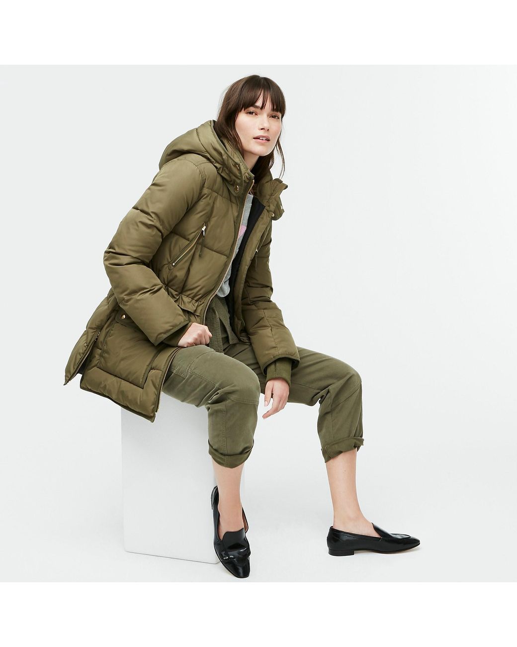 J.Crew Petite Chateau Puffer Jacket 