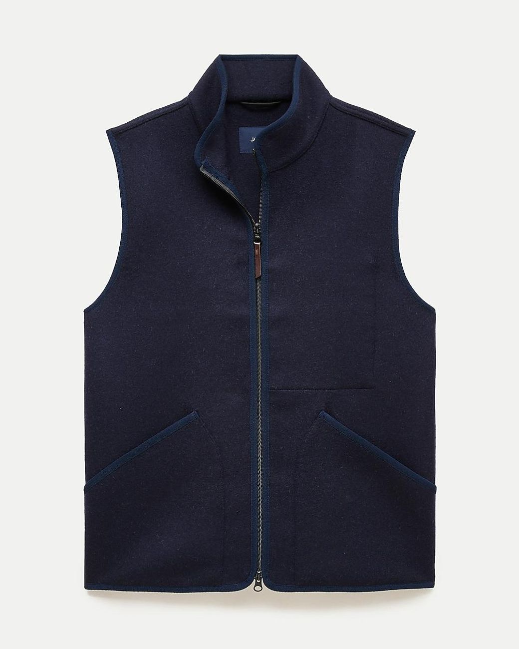 J.Crew Blue Wool-Blend Work Vest for men
