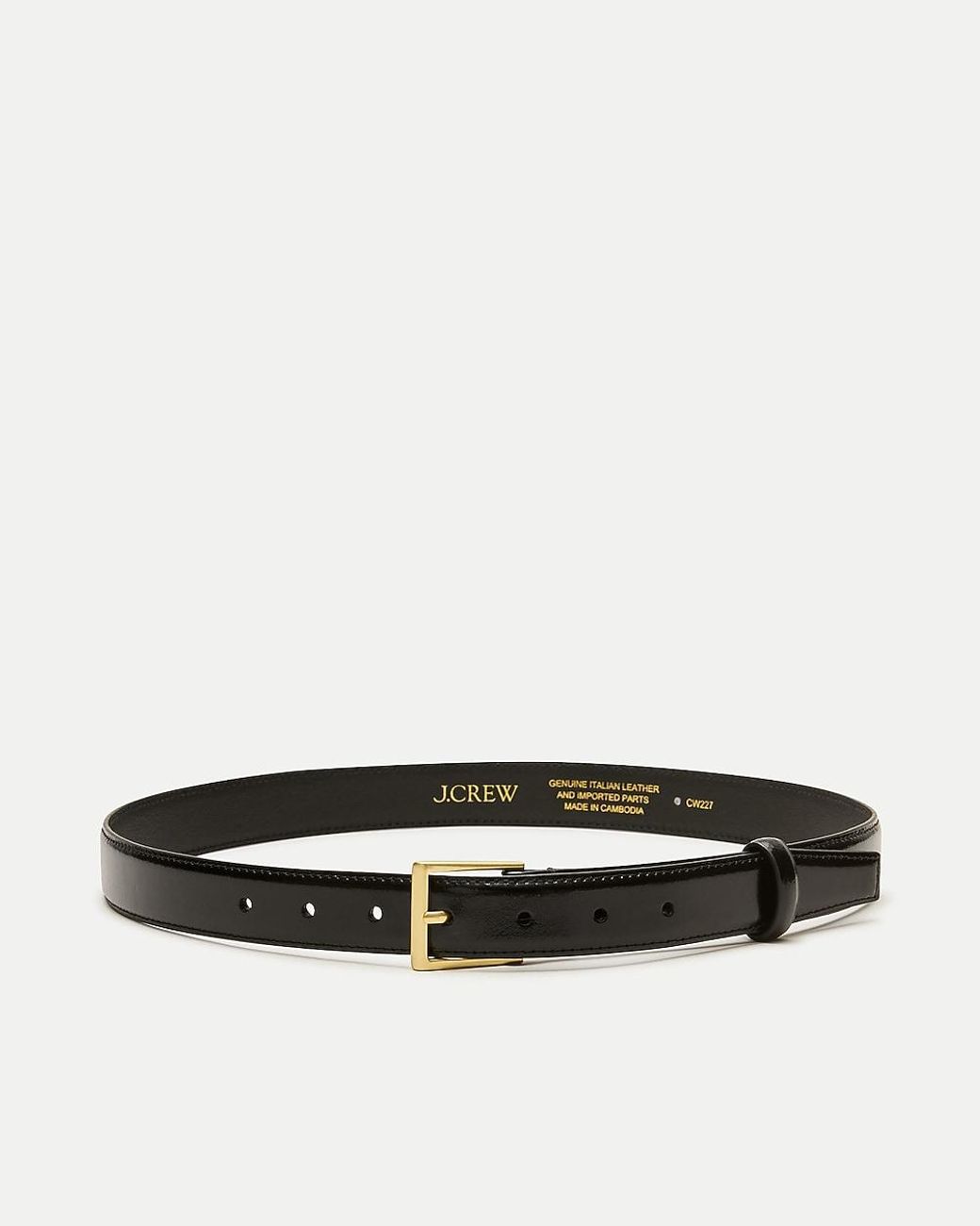 J.Crew Black Berkeley Belt