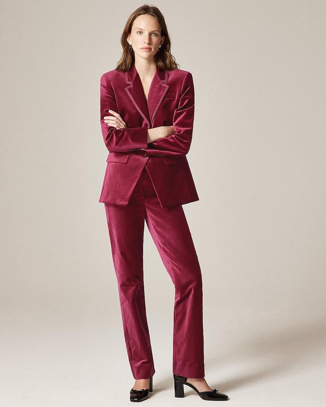 J.Crew Red Petite Stella Pant