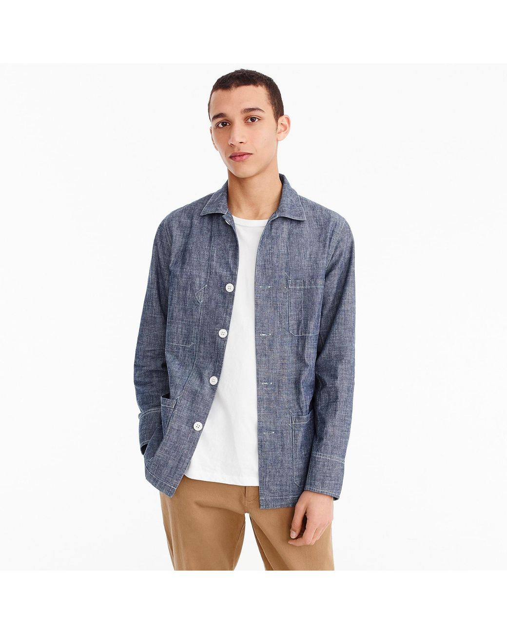Chambray shirt best sale jacket