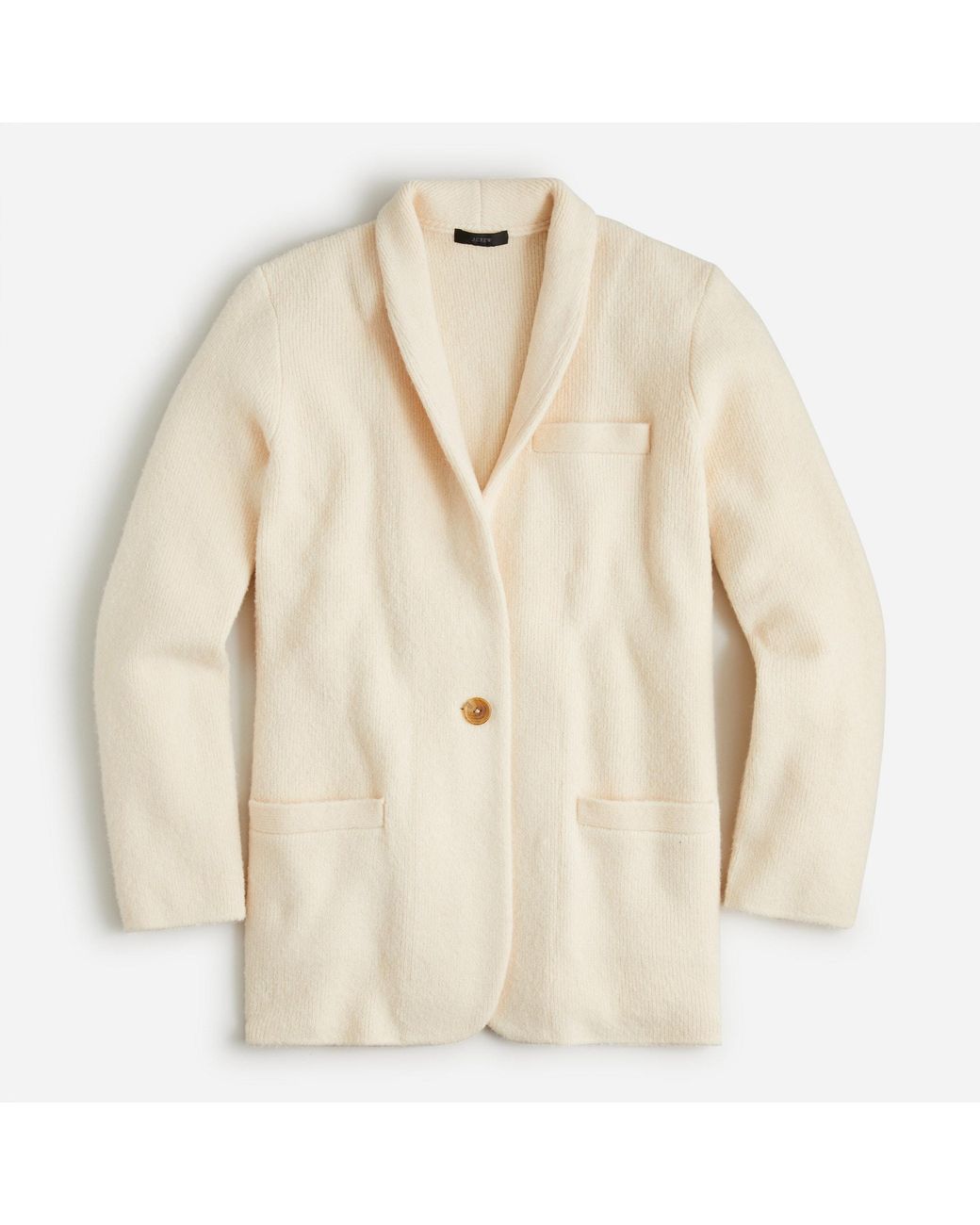 J.Crew Cocoon Sweaterblazer in Natural Lyst