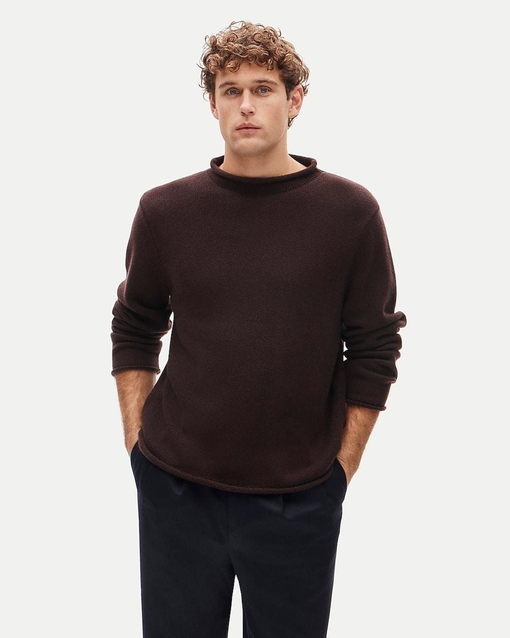 J.Crew Black Rollneck Sweater for men