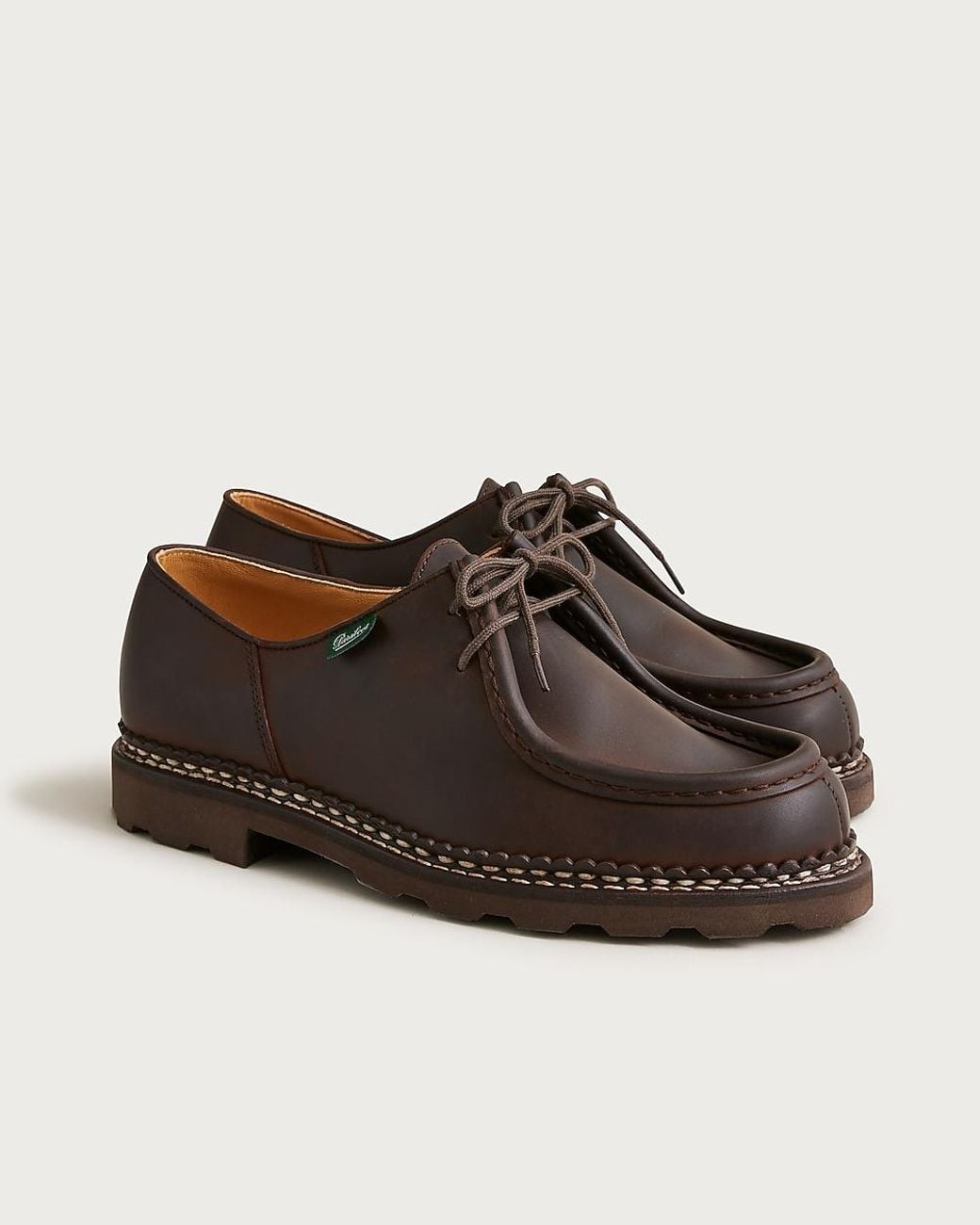 J.Crew Brown Paraboot Michael Leather Derbys for men