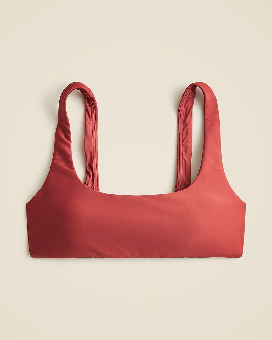 J.Crew Red Claudia Bikini Top