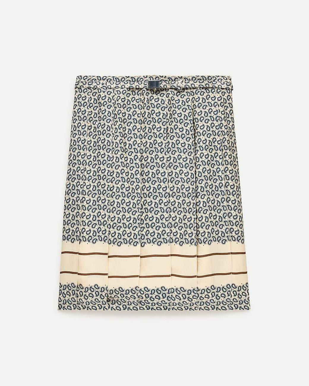 J.Crew Gray Pleated Prep Skirt