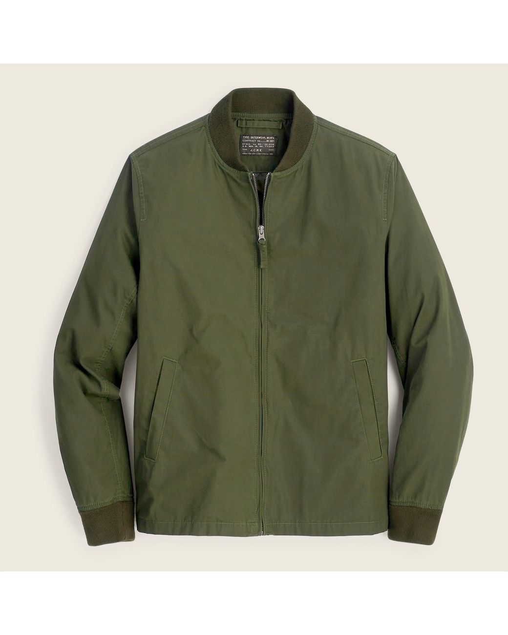 J.Crew Everyday Bomber Jacket in Green for Men Lyst