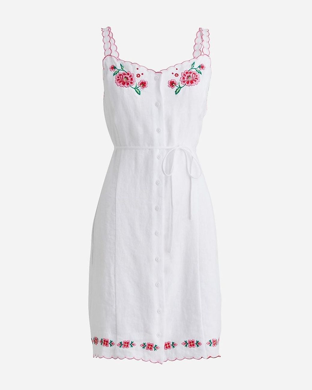J crew embroidered dress online