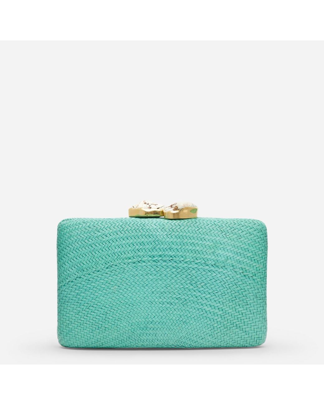 Kayu ® Jen Clutch With White Stone in Green | Lyst