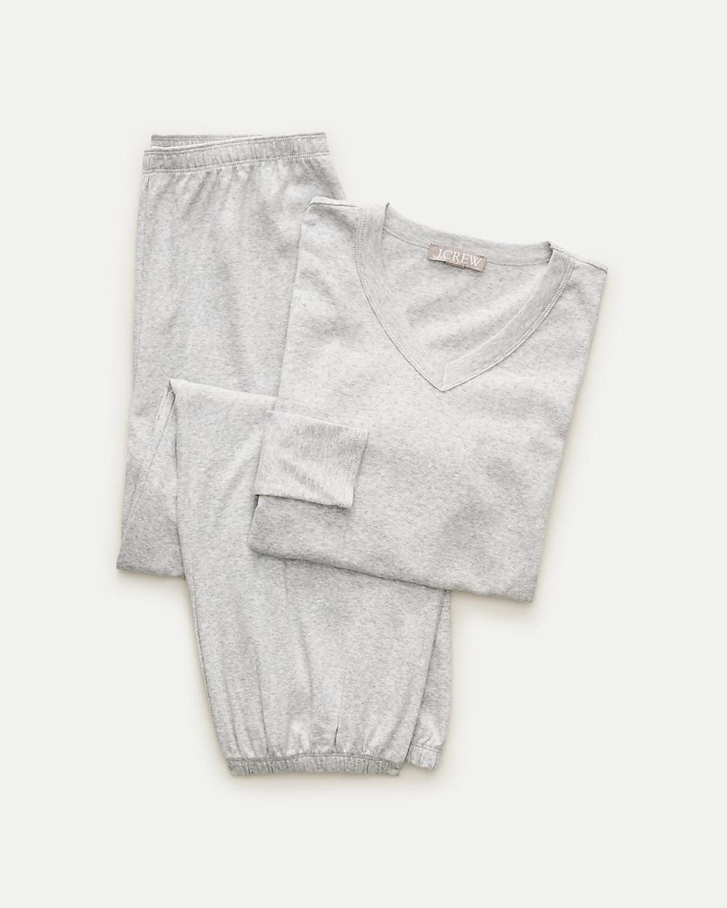 J.Crew White Pointelle Pajama Pant Set