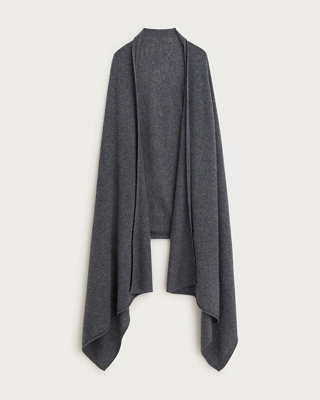 J.Crew Gray Oversized Cashmere Wrap