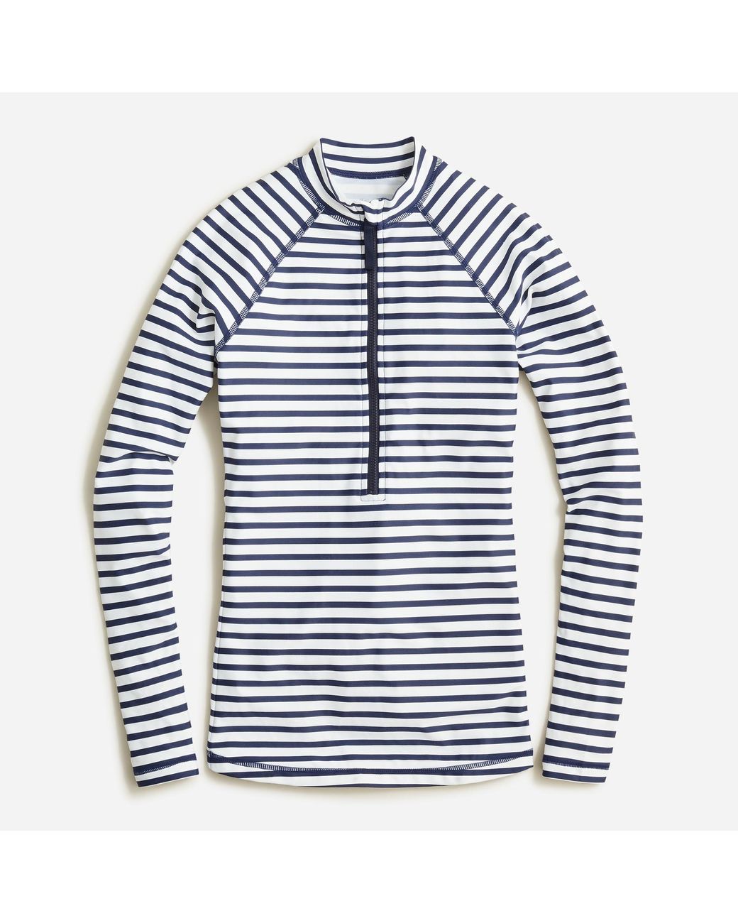 J.Crew Longsleeve Rash Guard In Stripe in Blue Lyst