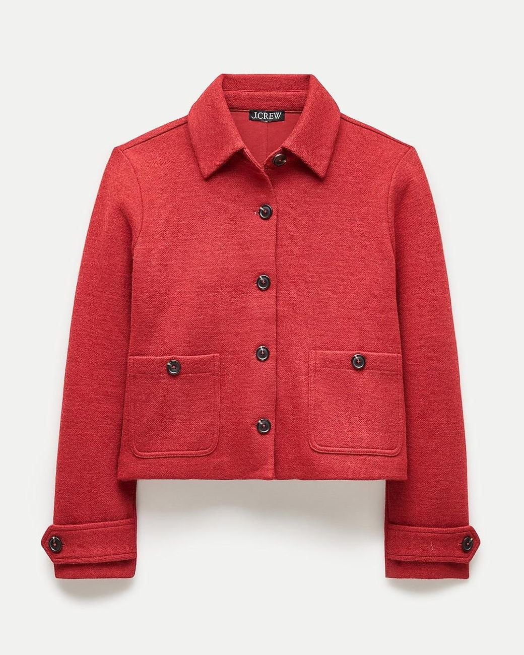 J.Crew Red Knit Jacket