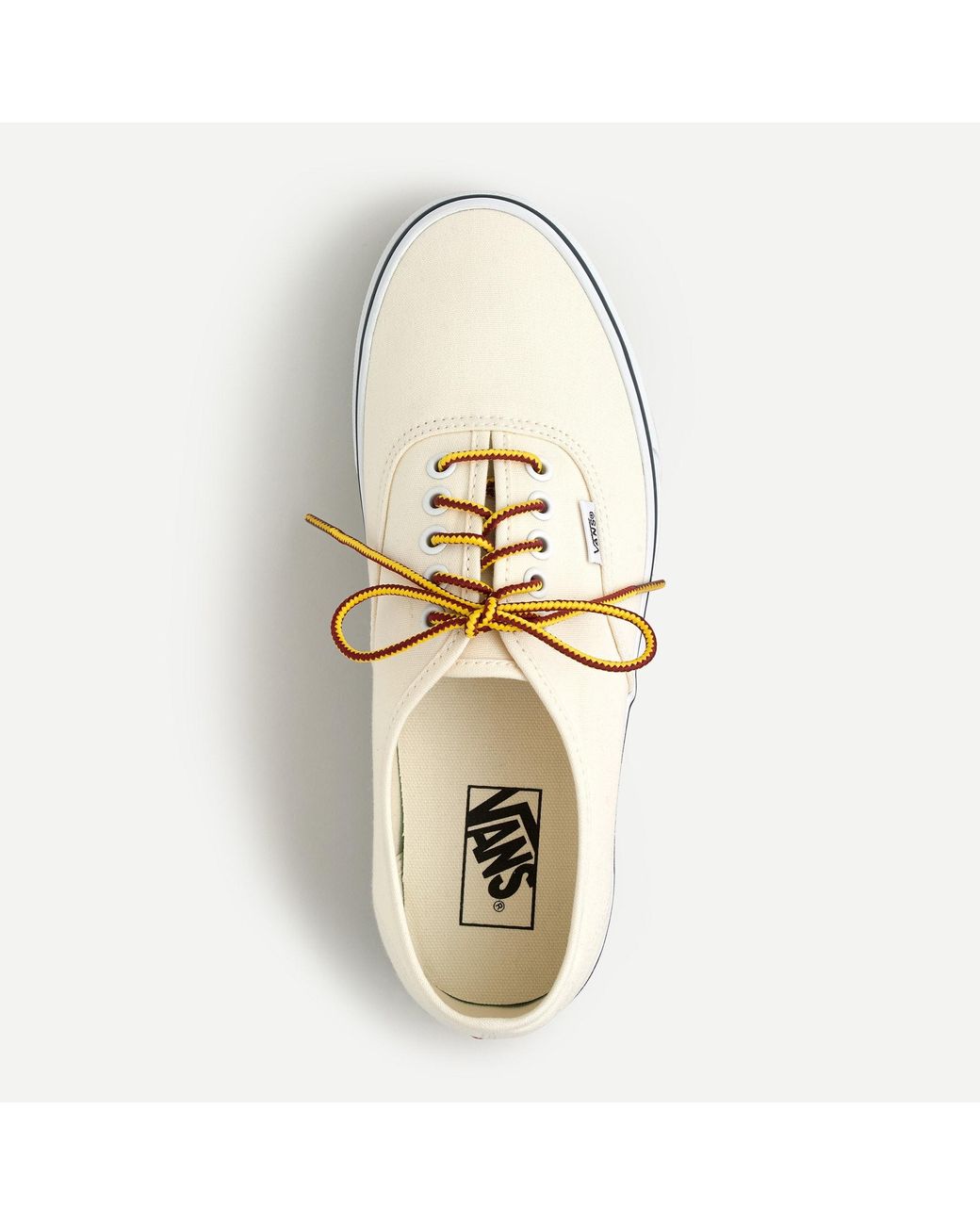 Vans ® For J.crew Canvas Authentic Sneakers in White for Men | Lyst