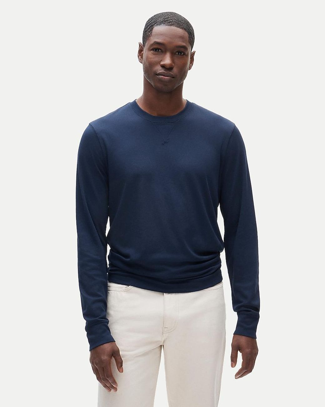 J.Crew Blue Performance Crewneck With Coolmax Technology for men