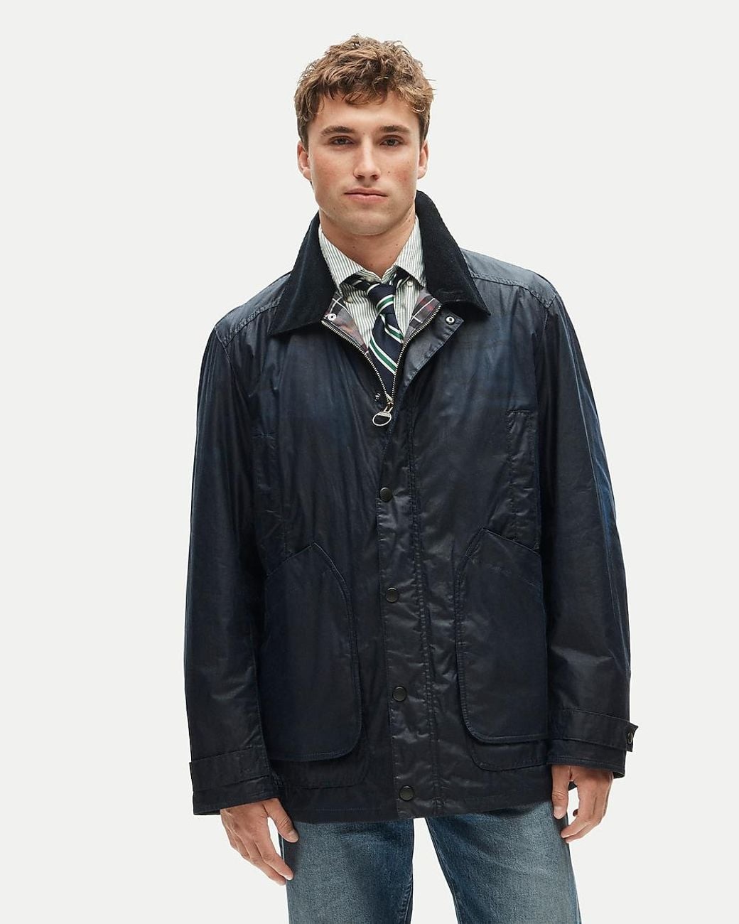 J.Crew Blue Barbour X Barn Jacket for men
