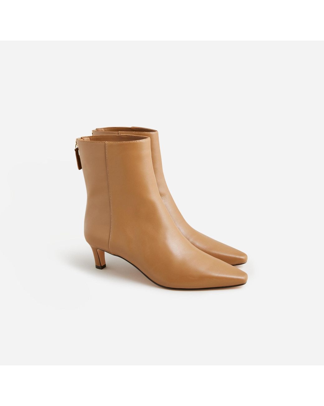 J.Crew Stevie Ankle Boots In Leather in Brown Lyst